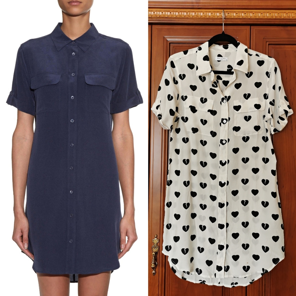Equipment Signature Silk Shirt Dress